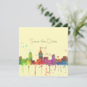 SAN DIEGO SKYLINE EINLADUNG (Stehend Vorderseite)