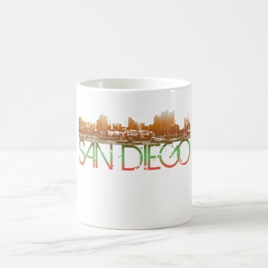 San Diego Skyline-Entwurf Kaffeetasse (Mittel)