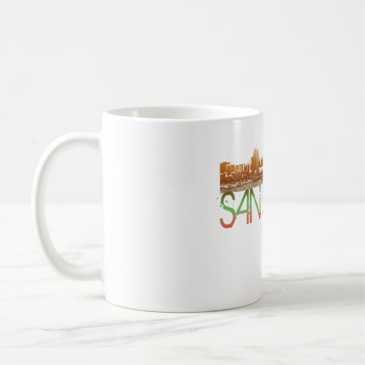 San Diego Skyline-Entwurf Kaffeetasse (Links)