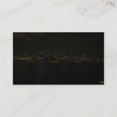 San Diego Skyline-Gebäude-Wasser-Segelboote Nightt Visitenkarte (Rückseite)