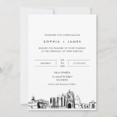 San Diego Skyline Hochzeitseinladung mit Foto Einladung (Vorderseite)