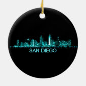 San Diego Skyline Keramik Ornament (Hinten)