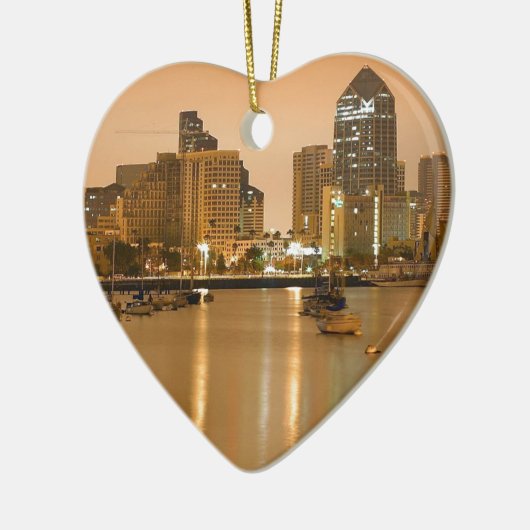 San Diego Skyline Keramikornament (Links)