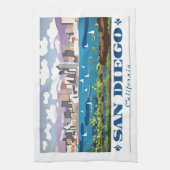 San Diego Skyline Küchentuch (Vertikal)
