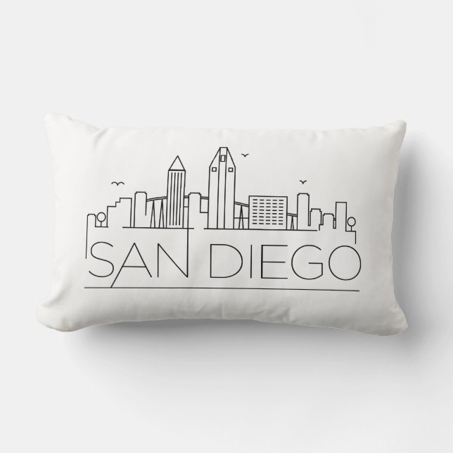 San Diego Skyline Lendenkissen (Vorderseite)