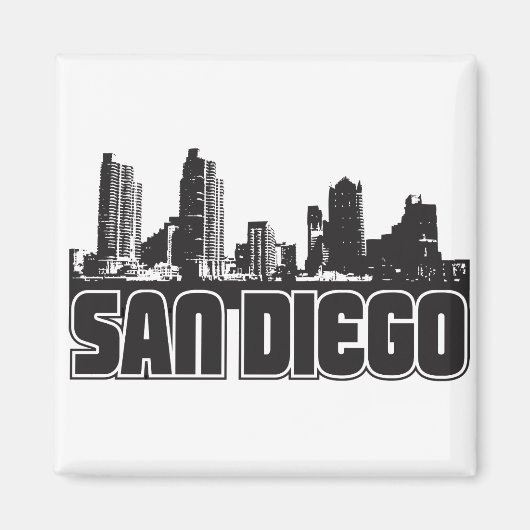 San Diego Skyline Magnet (Vorne)
