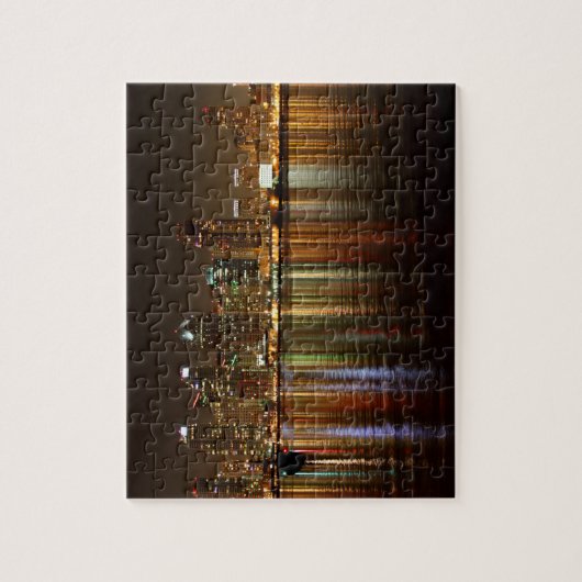 San Diego Skyline-Nacht Puzzle (Vertikal)