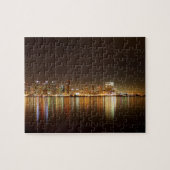 San Diego Skyline-Nacht Puzzle (Horizontal)