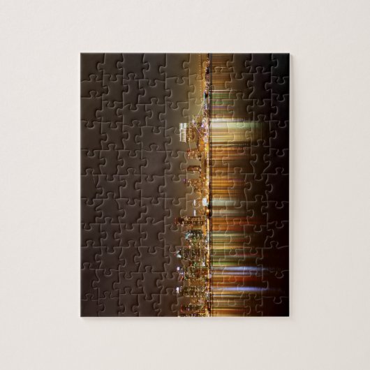 San Diego Skyline-Nacht Puzzle (Vertikal)