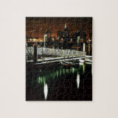San Diego Skyline nachts Puzzle (Vertikal)