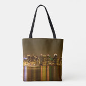 San Diego Skyline Night California Tasche (Rückseite)