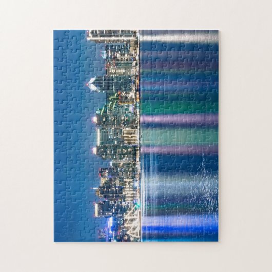 San Diego Skyline Night Puzzle (Vertikal)