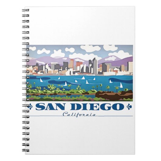 San Diego Skyline Notizblock (Vorderseite)