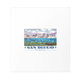 San Diego Skyline Notizblock