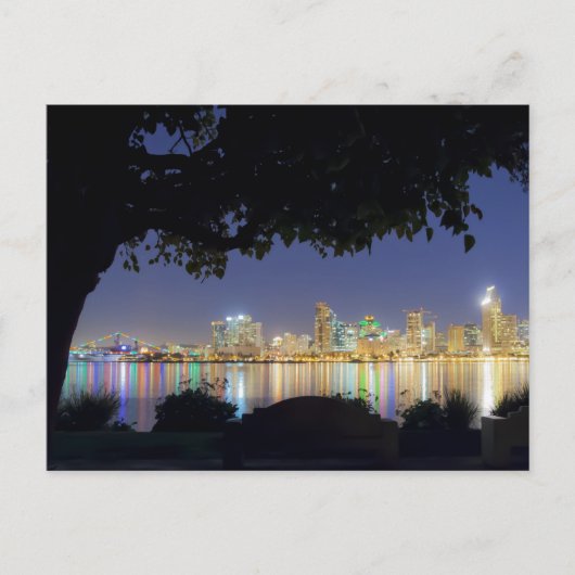 San Diego Skyline Postcard Postkarte (Vorderseite)