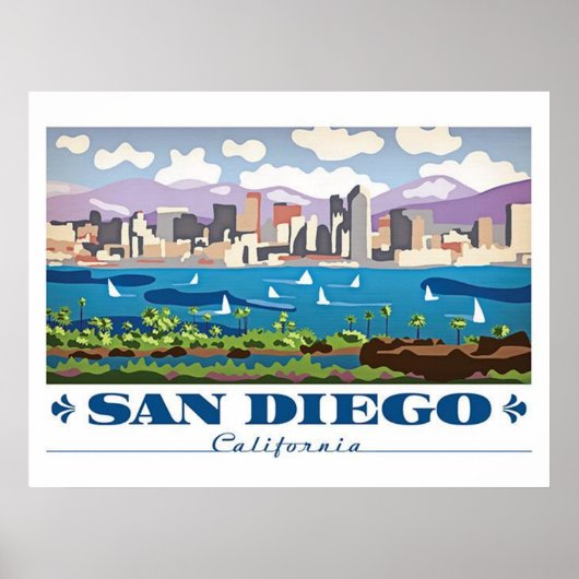 San Diego Skyline Poster (Vorne)