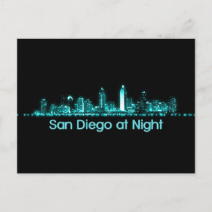 San Diego Skyline Postkarte