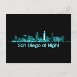 San Diego Skyline Postkarte