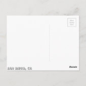 San Diego Skyline Postkarte (Rückseite)