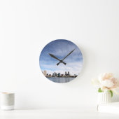 San Diego Skyline Runde Wanduhr (Zuhause)