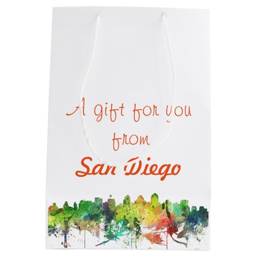 SAN DIEGO SKYLINE-SP - MITTLERE GESCHENKTÜTE (Rückseite)