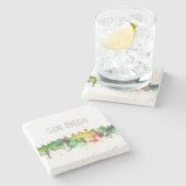 SAN DIEGO SKYLINE-SP - STEINUNTERSETZER (Seitenansicht)