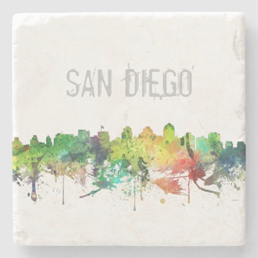 SAN DIEGO SKYLINE-SP - STEINUNTERSETZER (Vorderseite)