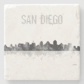 SAN DIEGO SKYLINE - Stone Drinks Untersetzer (Vorderseite)