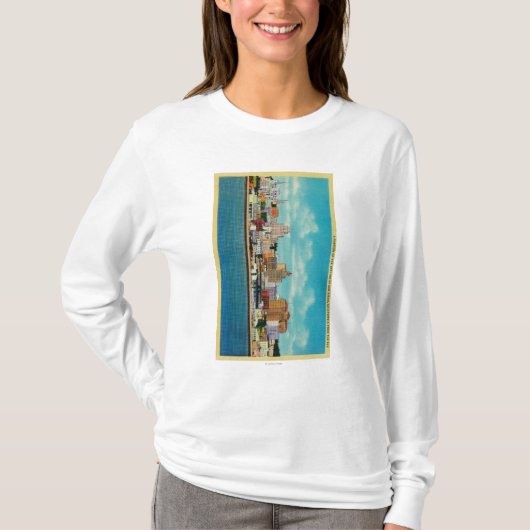 San Diego Skyline vom BaySan Diego, CA T-Shirt (Vorderseite)