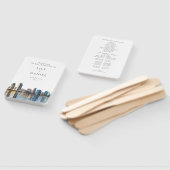 San Diego Skyline Watercolor Wedding Program Fächer (Non-assembled)