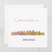 SAN DIEGO SKYLINE WB1 - EINLADUNG (Vorne/Hinten)