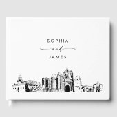 San Diego Skyline Wedding Guest Book Gästebuch (Vorderseite)