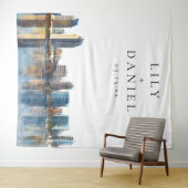 San Diego Skyline Wedding Photo Backdrop Wandteppich (Beispiel (Horizontal))