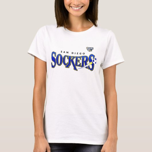 San Diego Sockers - PASL-Proliga-Spaghetti-Spitze T-Shirt (Vorderseite)