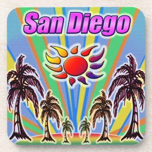 San Diego Sommerliebe-Untersetzer Untersetzer
