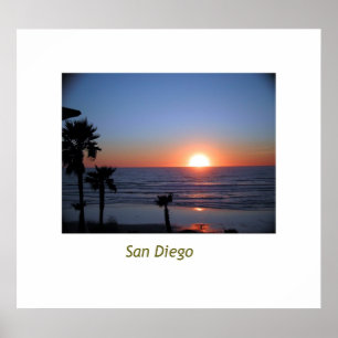 San Diego Sonnenuntergang Poster