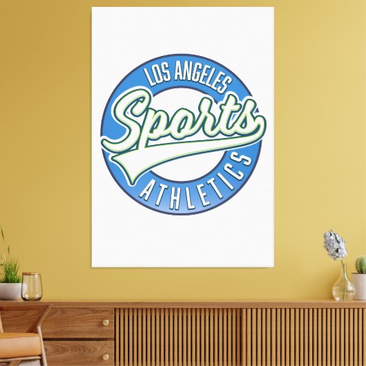 San Diego Sports Athletic Logo Leinwanddruck (Insitu (Wohnzimmer))