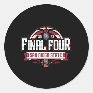 San Diego Staat Aztecs Final Four 2023 Basketball Runder Aufkleber