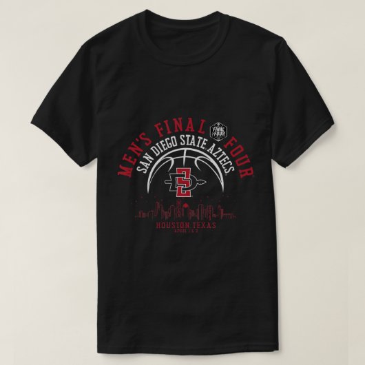 San Diego Staat Aztecs Final Four 2023 Basketball T-Shirt (Design vorne)