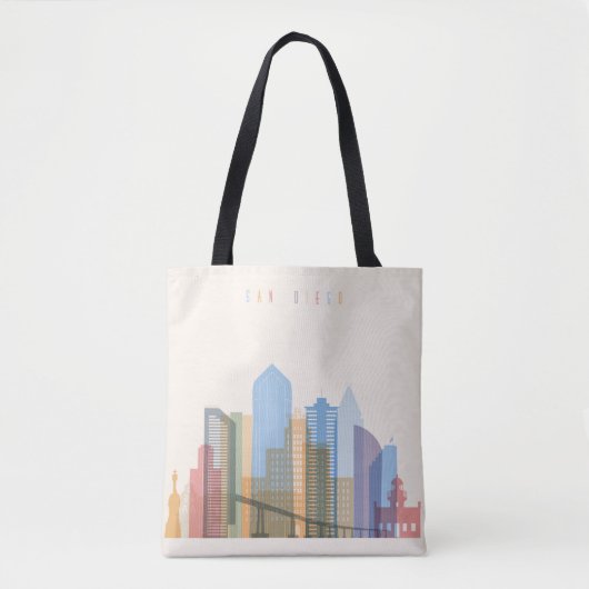 San Diego Stadt-Skyline Tasche (Vorderseite)