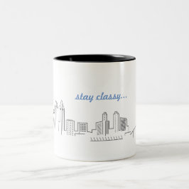 San Diego StadtSkyline bleibe noble Kaffee-Tasse Zweifarbige Tasse