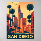 San Diego, Stadtstrassen, Reisen Poster (Vorne)