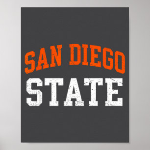 San Diego State Tee USA Design Liebhaber Männer Fr Poster
