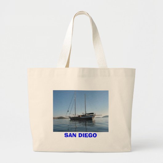 SAN DIEGO STRAND-TASCHE JUMBO STOFFBEUTEL (Vorne)