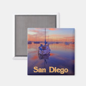 San Diego Sunrise Magnet (Vorderseite/Rückseite)
