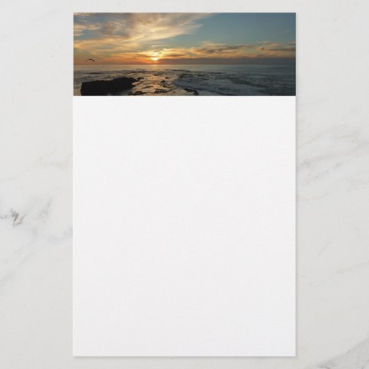 San Diego Sunset I California Seascape Briefpapier (Vorderseite)