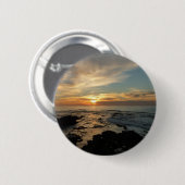 San Diego Sunset I California Seascape Button (Vorne & Hinten)