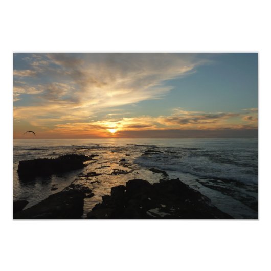 San Diego Sunset I California Seascape Fotodruck (Vorne)