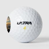 San Diego Sunset I California Seascape Golfball (Logo)