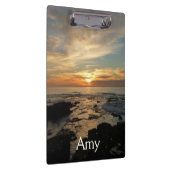San Diego Sunset I California Seascape Klemmbrett (Rechts)